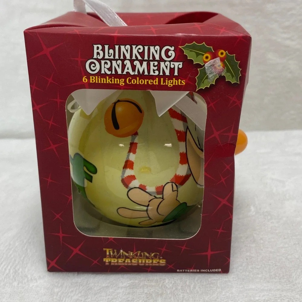 Twinkling‎ Treasures Blinking Elf Christmas Ornament Lighted Festive Holiday